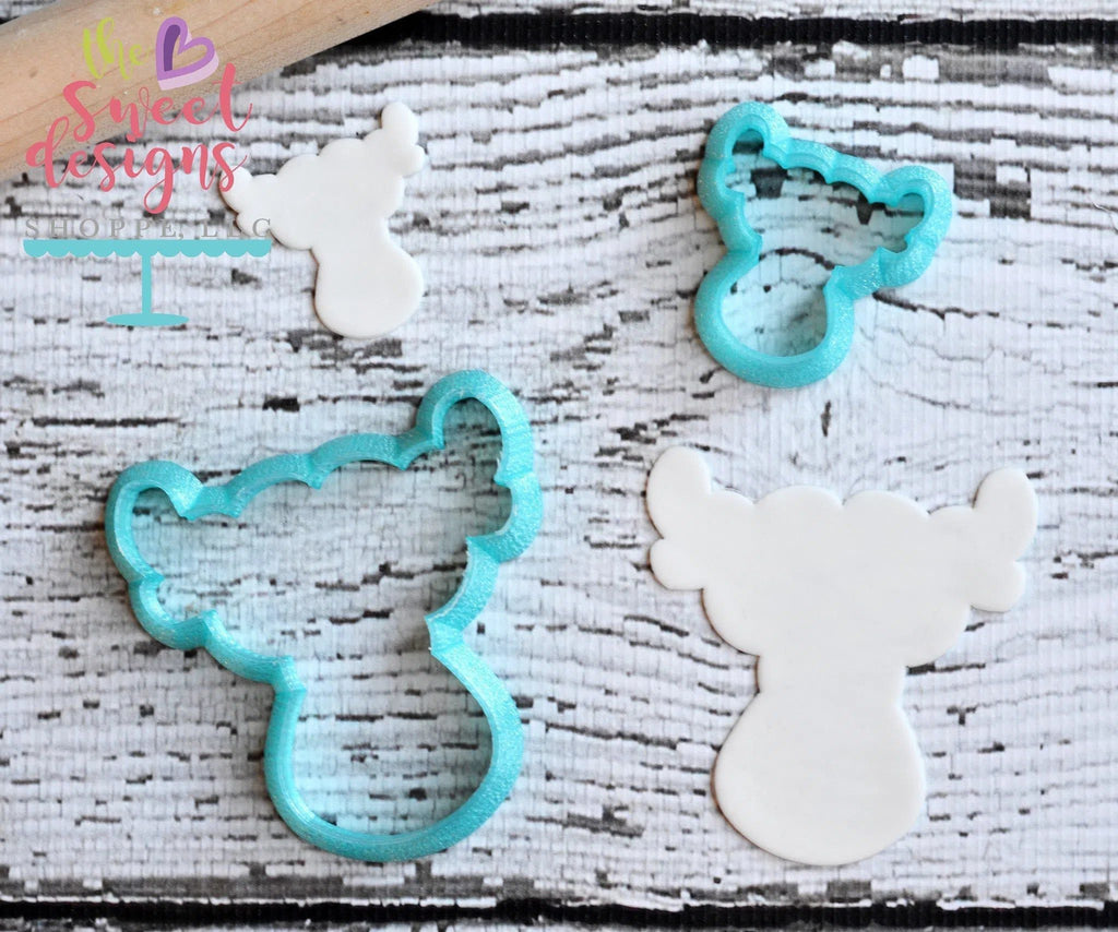 Cookie Cutters - Girly Reindeer Face v2- Cookie Cutter - The Sweet Designs Shoppe - - ALL, Animal, Christmas, Christmas / Winter, Cookie Cutter, Decoration, Girly, Promocode, Raindeer, Rudolph, Winter