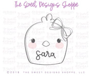 Cookie Cutters - Girly Round Chick - Cookie Cutter - The Sweet Designs Shoppe - TSDS - - ALL,Animal,Animals,Cookie Cutter,Easter,Easter / Spring,Promocode,Spring,STL
