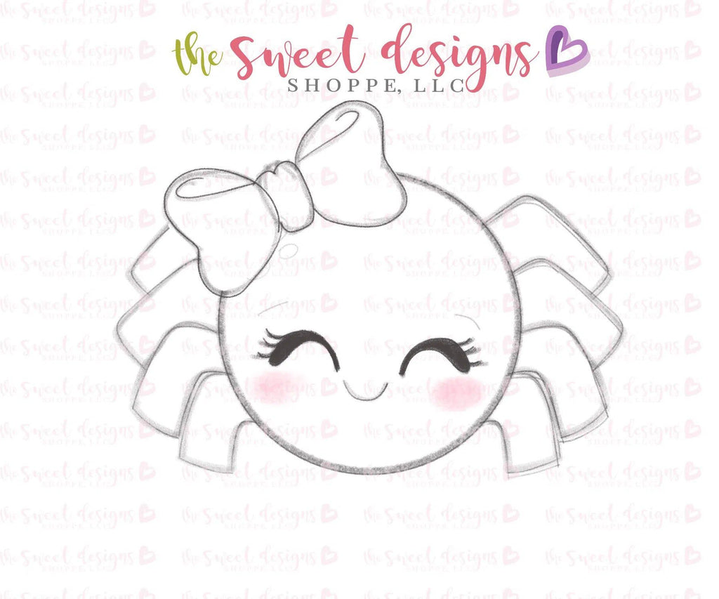 Cookie Cutters - Girly Spider V2 - Cookie Cutter - Sweet Designs Shoppe - - ALL, Animal, Cookie Cutter, Fall / Halloween, halloween, Promocode, Spider