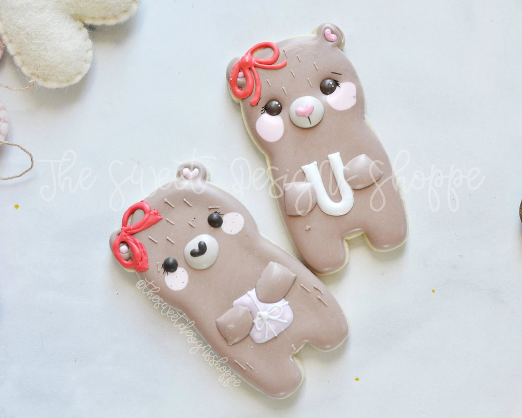 Cookie Cutters - Girly Tall Bear - Cookie Cutter - The Sweet Designs Shoppe - TSDS - - ALL,Animal,Animals,Animals and Insects,Cookie Cutter,Easter,Easter / Spring,Promocode,valentine,valentines