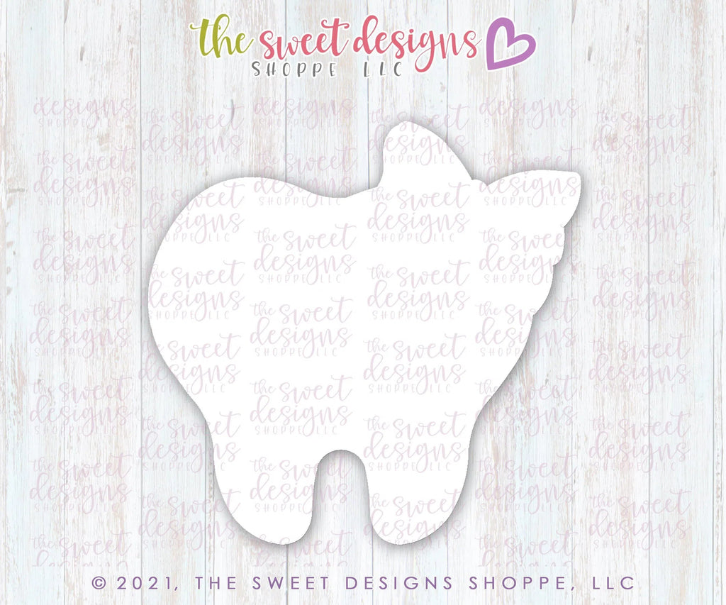 Cookie Cutters - Girly Tooth - Cookie Cutter - Sweet Designs Shoppe - - ALL, Cookie Cutter, Dentist, kids, Kids / Fantasy, MEDICAL, MEDICINE, Promocode, Tooth Fairy
