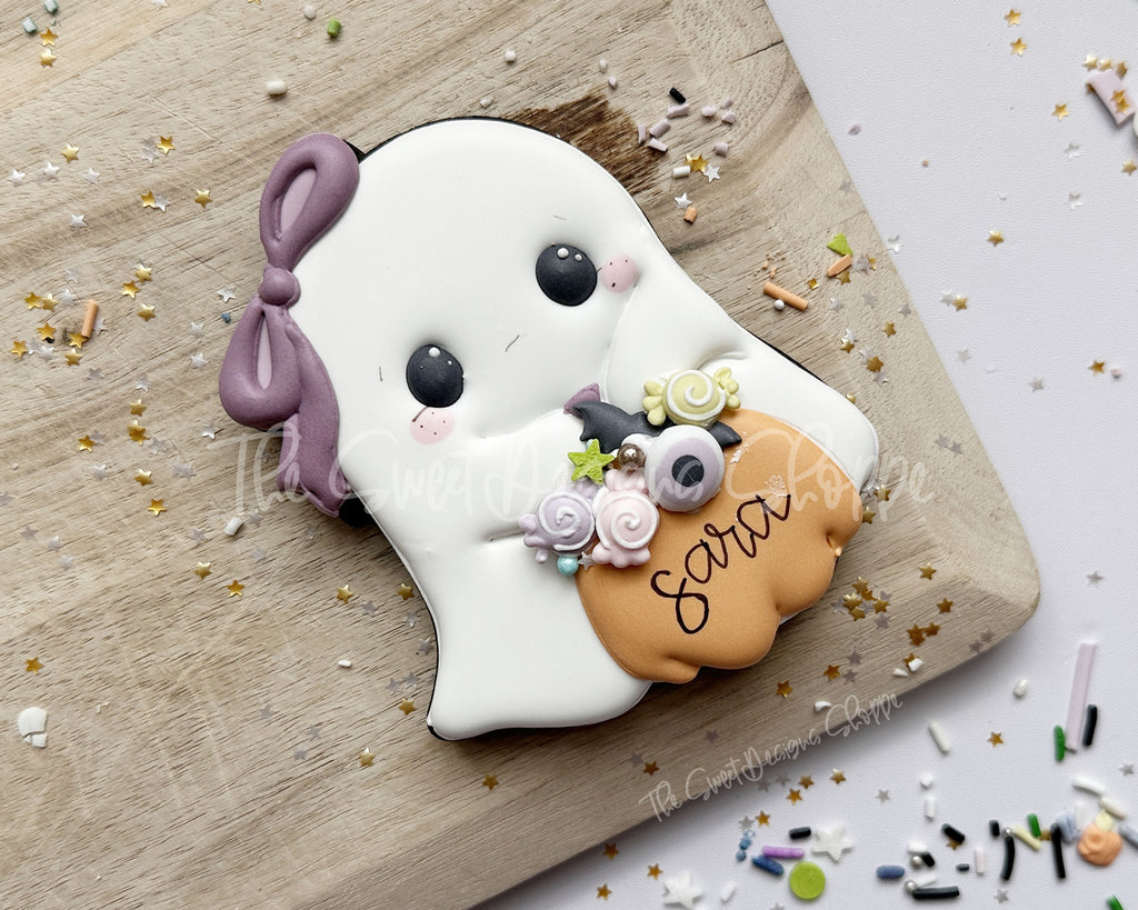 Cookie Cutters - Girly Trick or Treat Boo Ghost - Cookie Cutter - The Sweet Designs Shoppe - TSDS - - ALL,Cookie Cutter,Ghost,girly trick or treat boo,halloween,happy halloween,Promocode,STL,Trick or treat boo