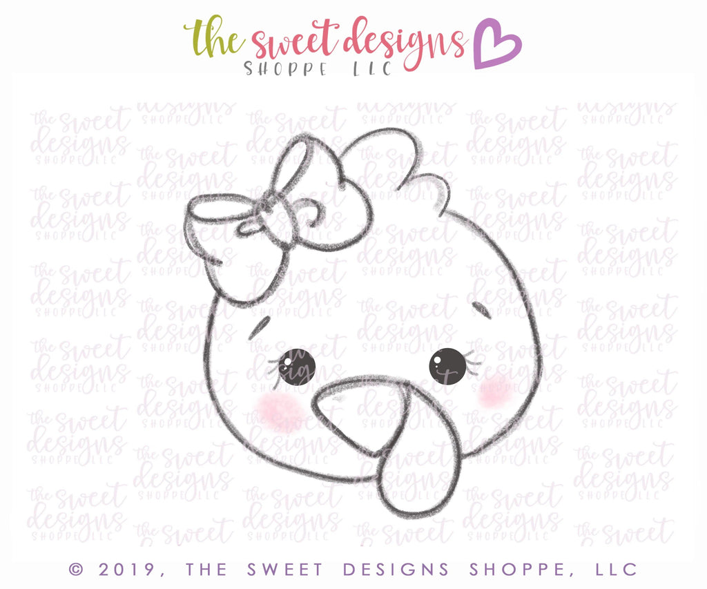 Cookie Cutters - Girly Turkey Face - Cookie Cutter - The Sweet Designs Shoppe - TSDS - - ALL,Animal,Animals,Autumn,Cookie Cutter,Fall,Fall / Halloween,Fall / Thanksgiving,Farm,Food,Food & Beverages,Nature,Promocode,thanksgiving