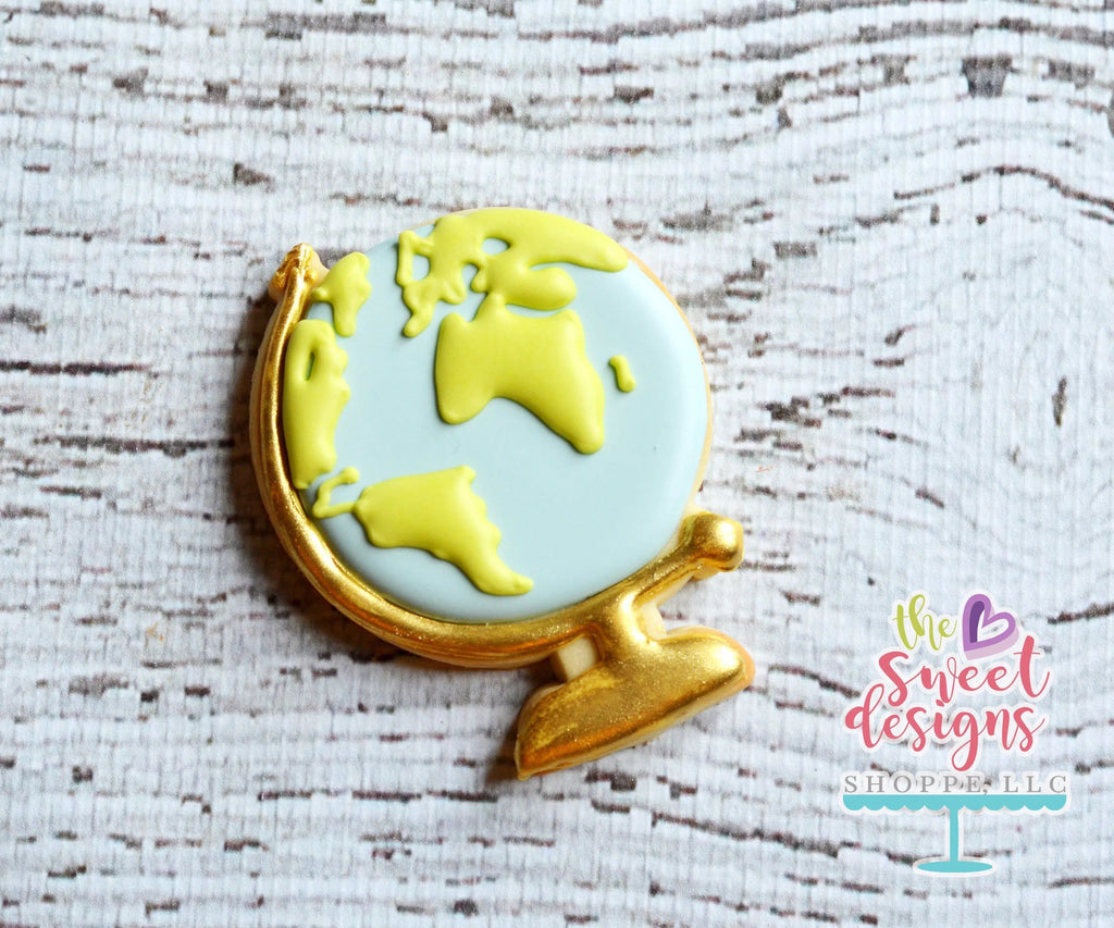 Cookie Cutters - Globe V2 - Cookie Cutter - The Sweet Designs Shoppe - - ALL, Cookie Cutter, Globe, Grad, graduation, graduations, Miscellaneous, Promocode, School, School / Graduation, Travel, World