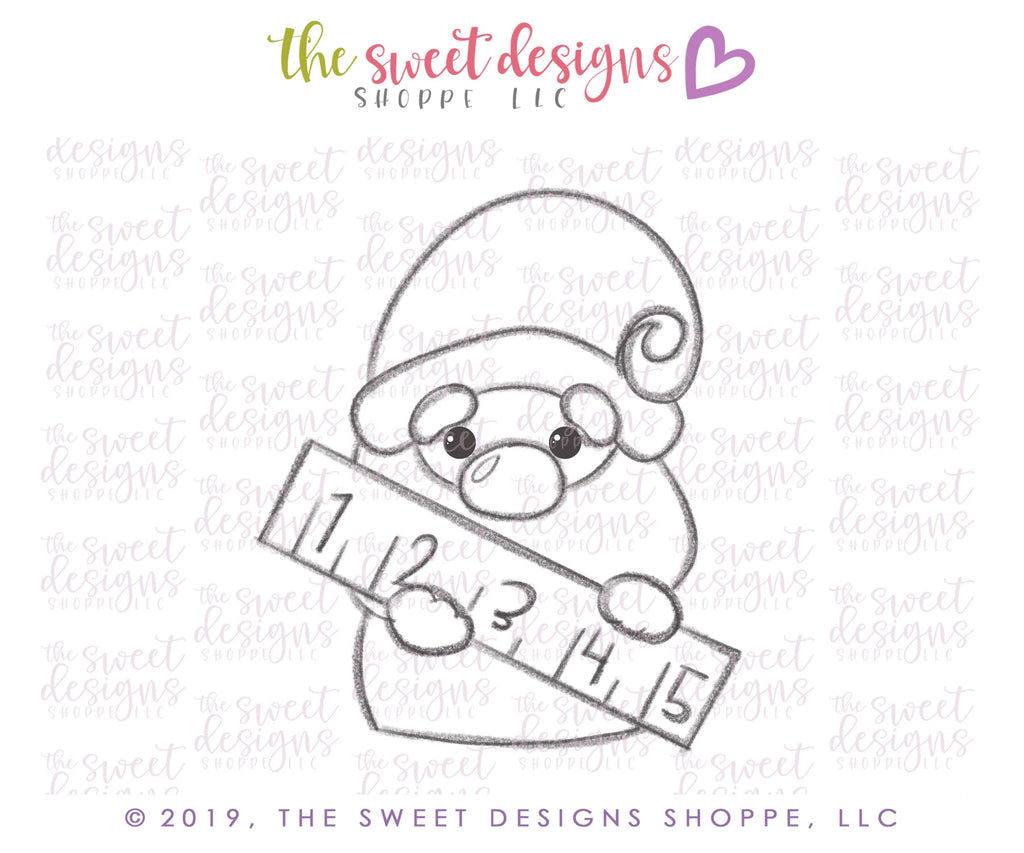 Cookie Cutters - Gnome with Ruler - Cookie Cutter - Sweet Designs Shoppe - - 2019, ALL, back to school, Cookie Cutter, Easter / Spring, gnome, Grad, graduations, Miscellaneous, Promocode, School, School / Graduation, school collection 2019, school supplies