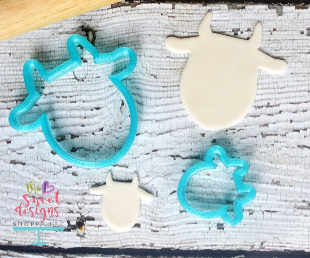 Cookie Cutters - Goat Face v2- Cookie Cutter - The Sweet Designs Shoppe - - ALL, Animal, Cookie Cutter, Face, Farm, Goat, Promocode