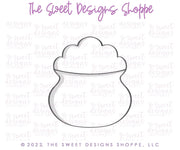 Cookie Cutters - Gold Pot - St Patrick's Charm - Cookie Cutter - The Sweet Designs Shoppe - TSDS - - ALL,Cookie Cutter,Holiday,patrick,patrick's,Promocode,ST PATRICK,St. Patricks