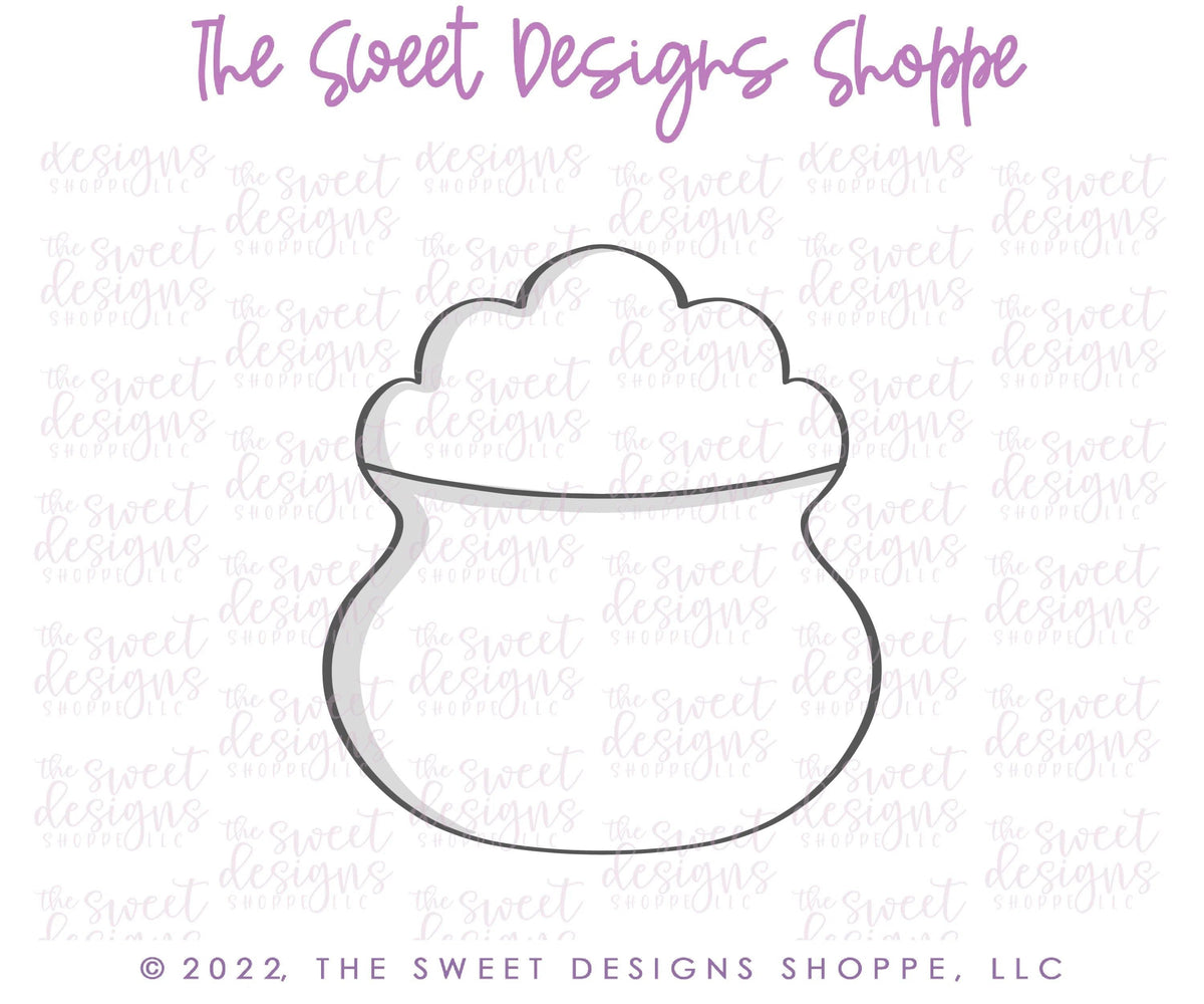 Cookie Cutters - Gold Pot - St Patrick's Charm - Cookie Cutter - The Sweet Designs Shoppe - TSDS - - ALL,Cookie Cutter,Holiday,patrick,patrick's,Promocode,ST PATRICK,St. Patricks