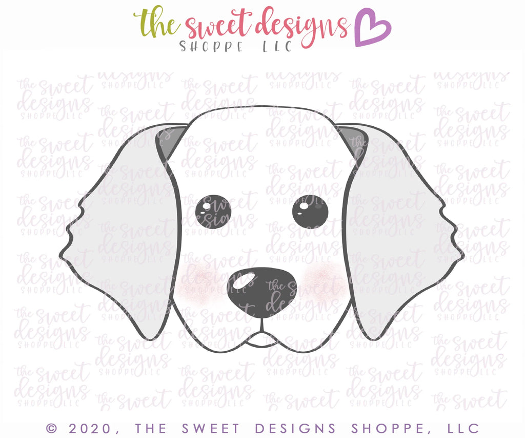 Cookie Cutters - Golden Retriever Dog Face - Cutter - Sweet Designs Shoppe - - ALL, Animal, Cookie Cutter, dog, dog face, dogface, pet, Promocode