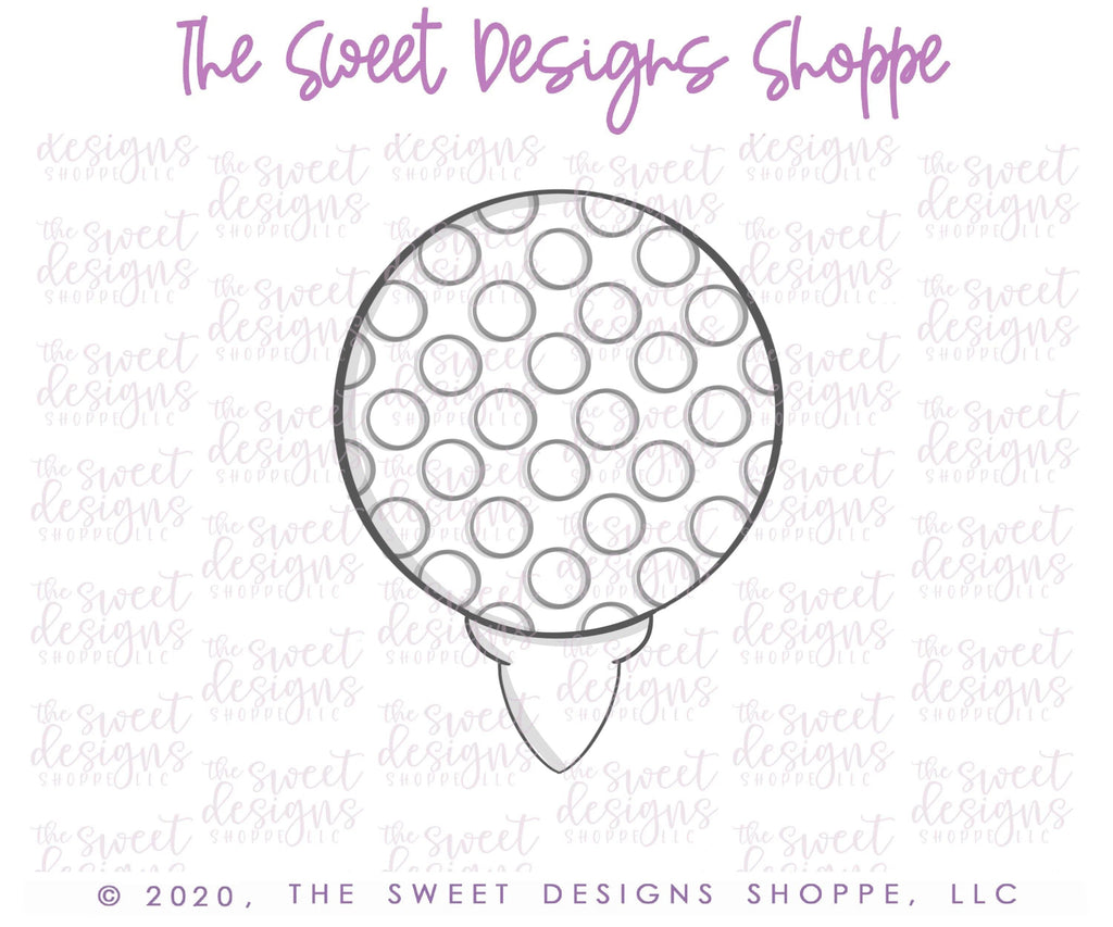 Cookie Cutters - Golf Ball - Cookie Cutter - The Sweet Designs Shoppe - - 051520, ALL, Cookie Cutter, dad, Father, Fathers Day, grandfather, hobbies, Promocode, Sport, sports