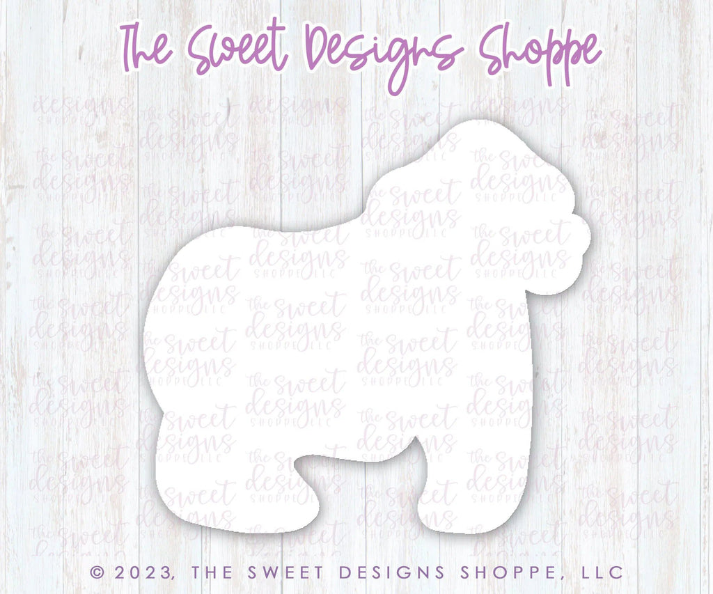 Cookie Cutters - Gorilla Frosted Cracker- Cookie Cutter - The Sweet Designs Shoppe - TSDS - - ALL,animal,Animals,Cookie Cutter,cracker,Frosted Cracker,party,party animal collection,party animals,Promocode,wild