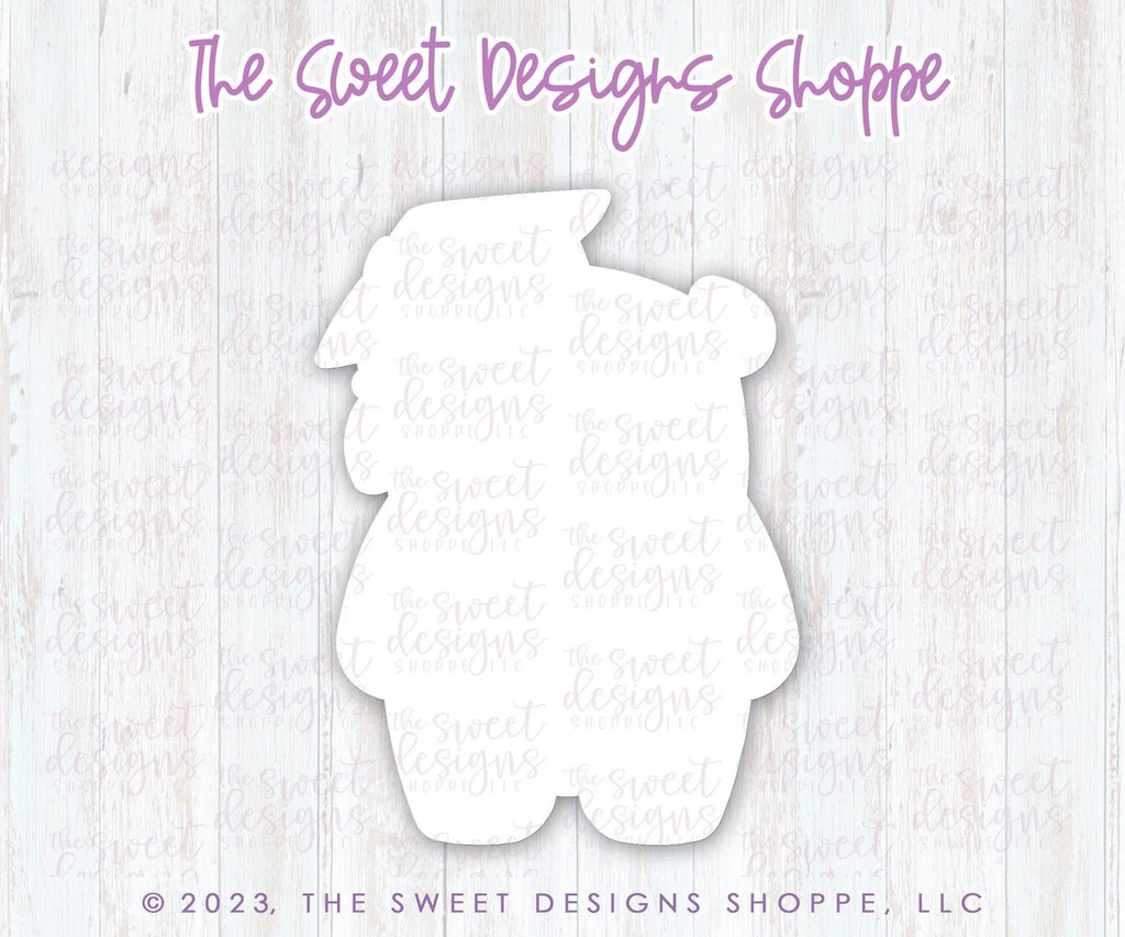Cookie Cutters - Grad Bear - Cookie Cutter - The Sweet Designs Shoppe - TSDS - - ALL,Animal,Animals,Animals and Insects,award,Cookie Cutter,diploma,Grad,Graduation,graduations,Promocode,School,School / Graduation