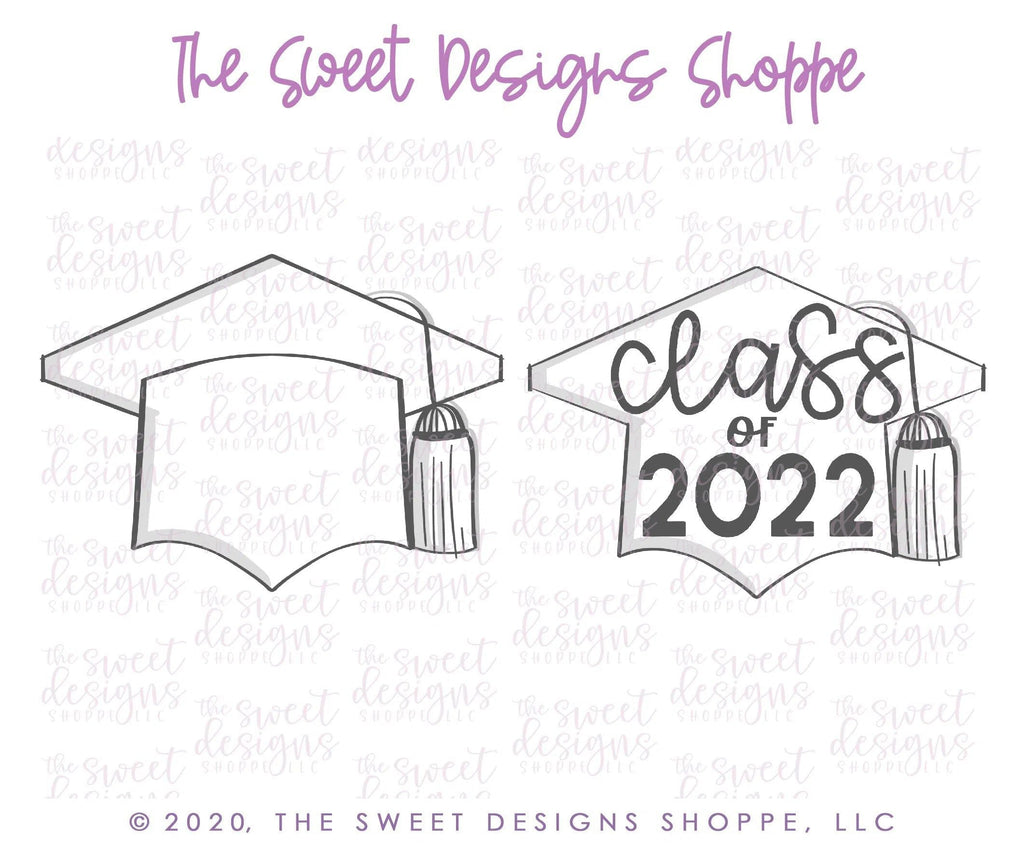 Cookie Cutters - Grad Cap 2020 - Cookie Cutter - The Sweet Designs Shoppe - - 050320, ALL, Cookie Cutter, Grad, Graduation, graduations, handlettering, Promocode, School / Graduation