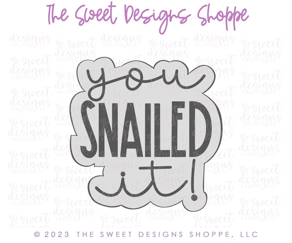 Product Type: Cookie Cutters - Name: Grad Snail & you SNAILED it! – The ...