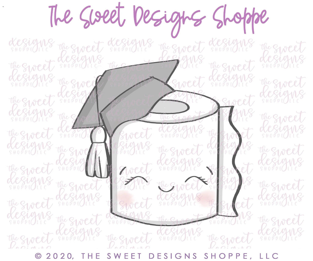 Cookie Cutters - Grad Toilet Paper - Cookie Cutter - The Sweet Designs Shoppe - - ALL, back to school, Cookie Cutter, Grad, graduations, Misc, Miscelaneous, Miscellaneous, Promocode, School, School / Graduation, school supplies