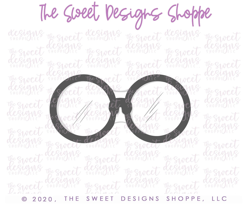 Cookie Cutters - Grandpa's Glasses - Cutter - Sweet Designs Shoppe - - 051520, Accesories, Accessories, accessory, ALL, Clothing / Accessories, Cookie Cutter, Father, father's day, Misc, Miscelaneous, Miscellaneous, Promocode