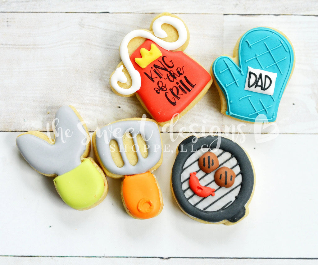 Cookie Cutters - Grill Set - Cookie Cutters - Sweet Designs Shoppe - - ALL, Cookie Cutter, dad, Father, Fathers Day, grandfather, Mini Sets, mother, Mothers Day, Promocode, regular sets, set