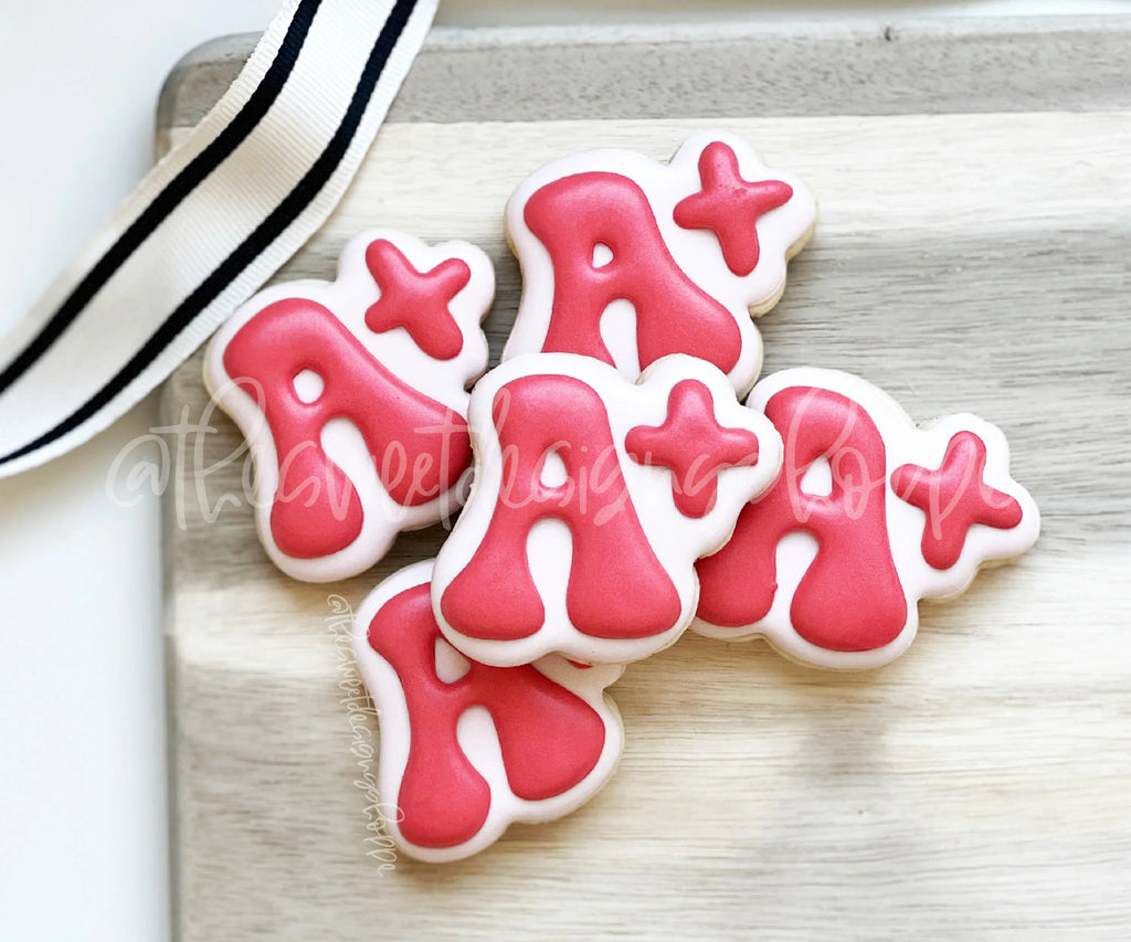 Cookie Cutters - Groovy A+ Cookie Cutter - The Sweet Designs Shoppe - TSDS - - ABC,ALL,back to school,Cookie Cutter,groovy,handlettering,letter,Lettering,Letters,letters and numbers,Plaque,Plaques,PLAQUES HANDLETTERING,Promocode,Retro,School,School / Graduation,school supplies,text