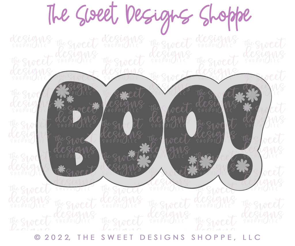 Cookie Cutters - Groovy Boo - Cookie Cutter - Sweet Designs Shoppe - - ALL, Boo!, Cookie Cutter, Halloween, handlettering, Plaque, Plaques, PLAQUES HANDLETTERING, Promocode, text