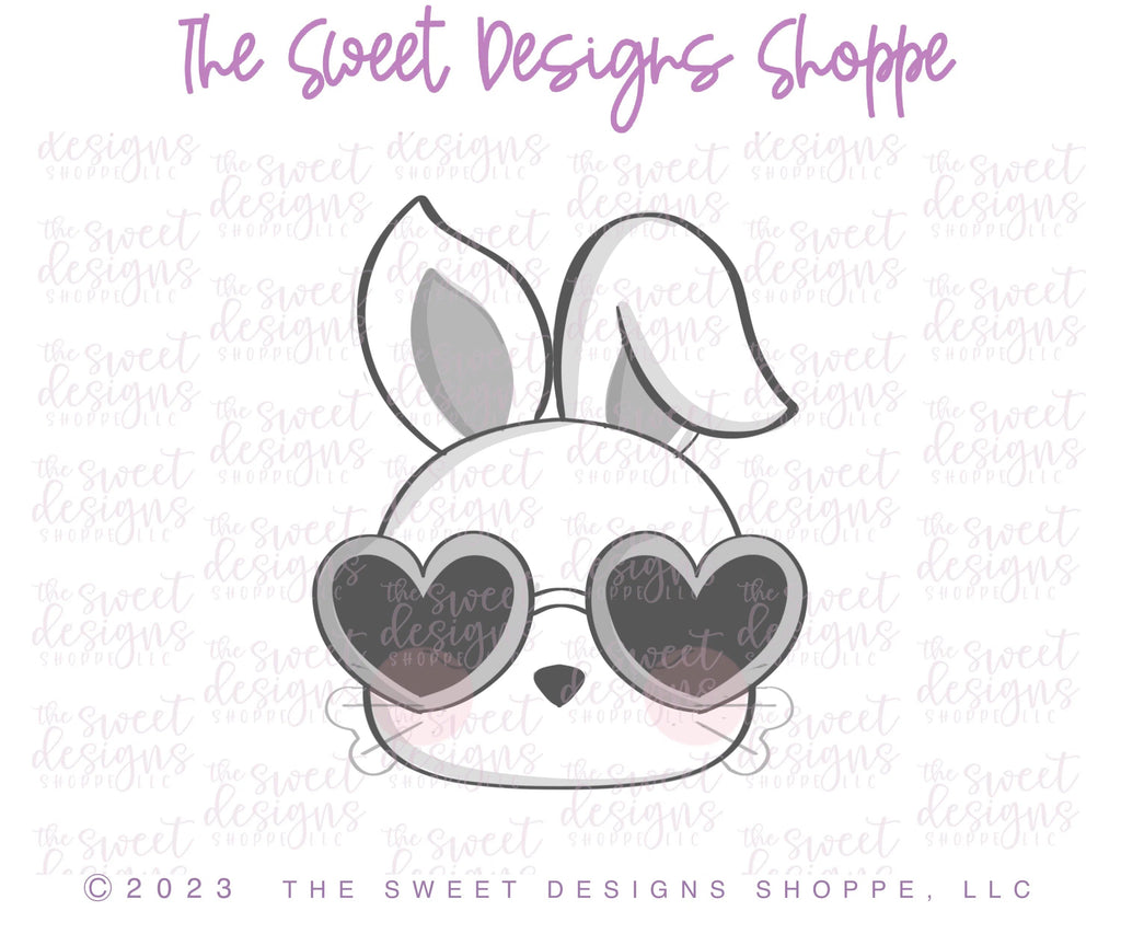 Cookie Cutters - Groovy Bunny Face - Cookie Cutter - Sweet Designs Shoppe - - ALL, Animal, Animals, Animals and Insects, Bunny, Cookie Cutter, easter, Easter / Spring, Promocode, Retro
