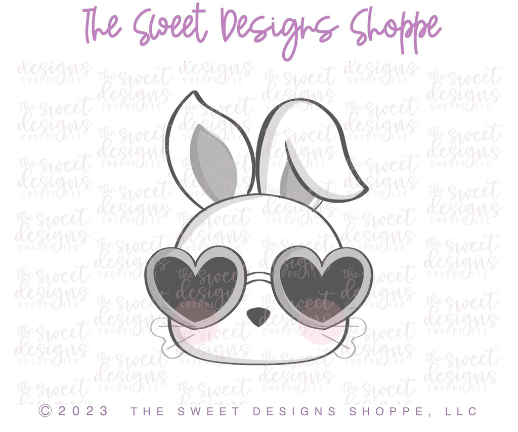 Cookie Cutters - Groovy Bunny Face - Cookie Cutter - The Sweet Designs Shoppe - - ALL, Animal, Animals, Animals and Insects, Bunny, Cookie Cutter, easter, Easter / Spring, Promocode, Retro