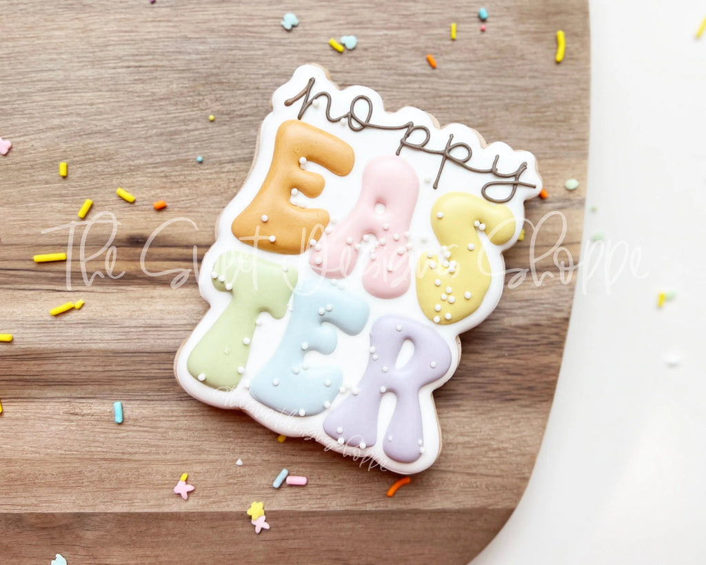 Cookie Cutters - Groovy Easter Plaque - Cookie Cutter - The Sweet Designs Shoppe - - ALL, Cookie Cutter, Easter, Easter / Spring, groovy, Plaque, Plaques, Promocode