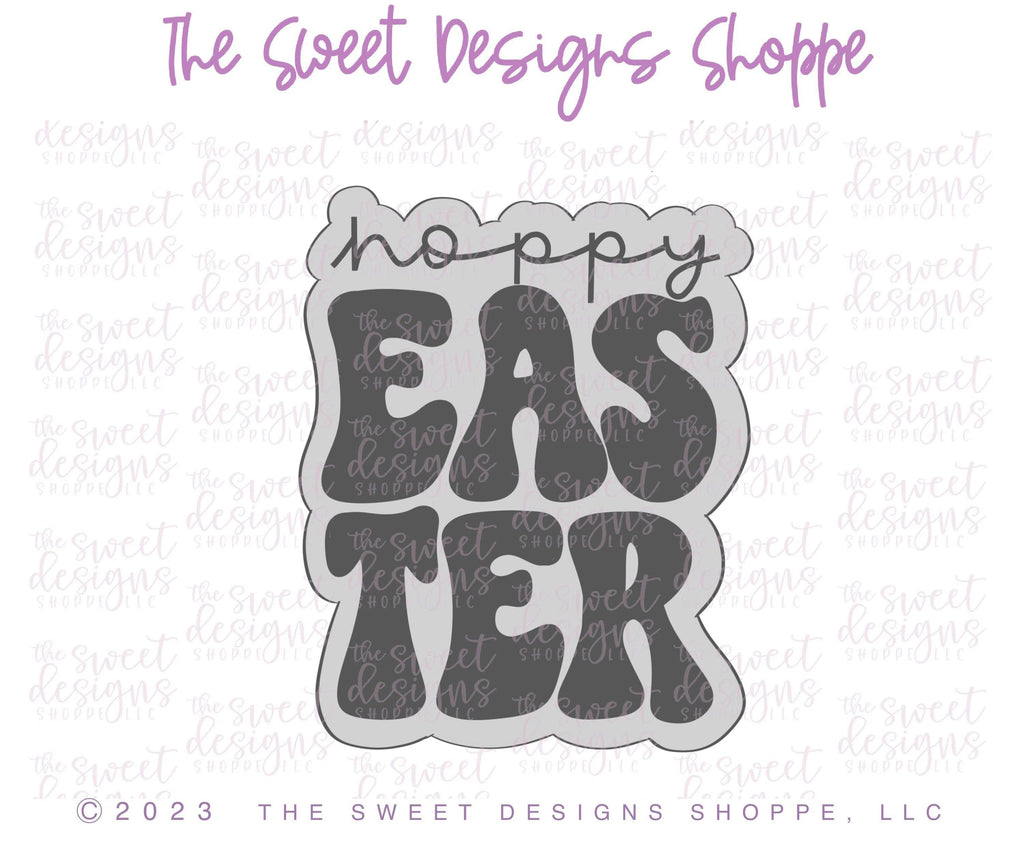 Cookie Cutters - Groovy Easter Plaque - Cookie Cutter - The Sweet Designs Shoppe - TSDS - - ALL,Cookie Cutter,Easter,Easter / Spring,groovy,Plaque,Plaques,Promocode