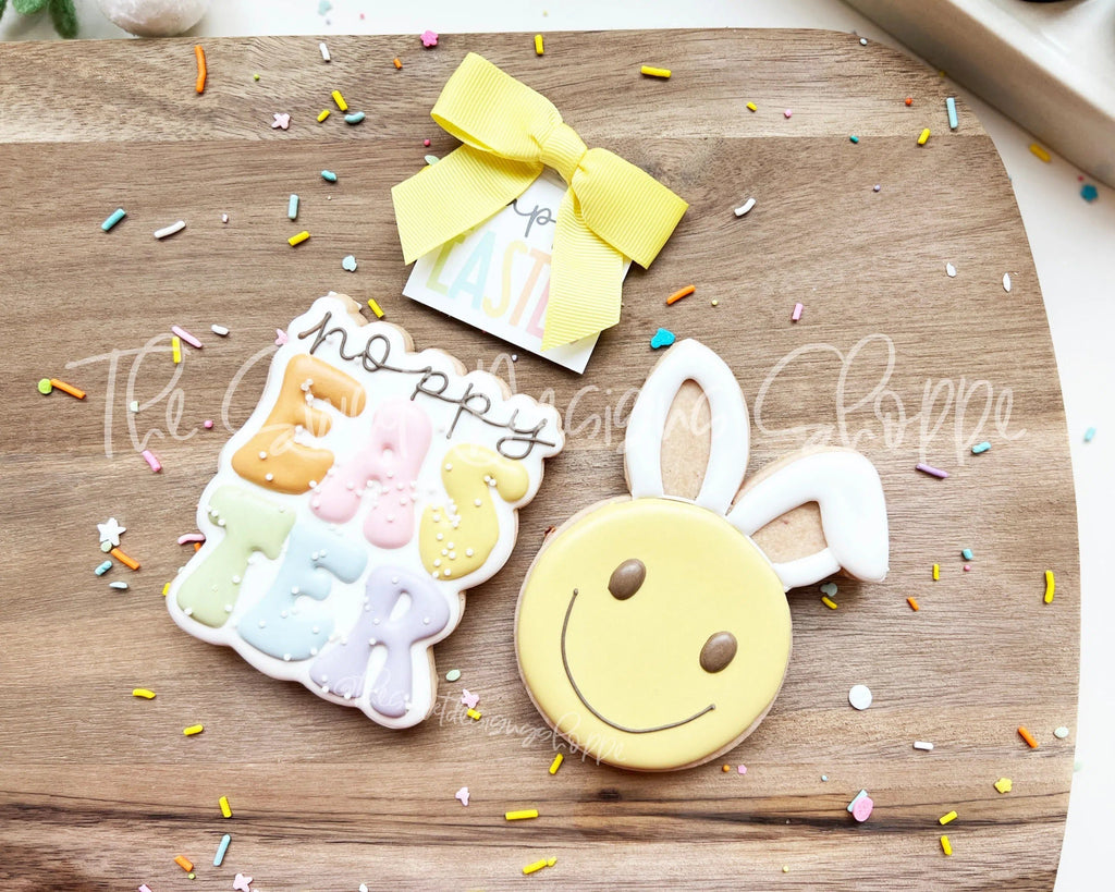 Cookie Cutters - Groovy Easter Smiley Face Set - Set of 2 - Cookie Cutters - The Sweet Designs Shoppe - TSDS - - ALL,Animal,Animals,Animals and Insects,Bunny,Cookie Cutter,Easter,Easter / Spring,happy easter,hoppy,Mini Sets,Promocode,regular sets,set,STL