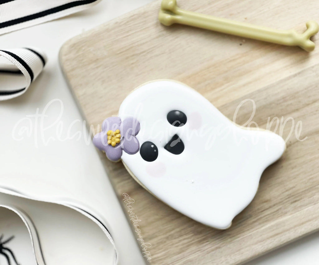 Cookie Cutters - Groovy Ghost with Daisy - Cookie Cutter - The Sweet Designs Shoppe - - ALL, Boo, Cookie Cutter, Ghost, halloween, Promocode