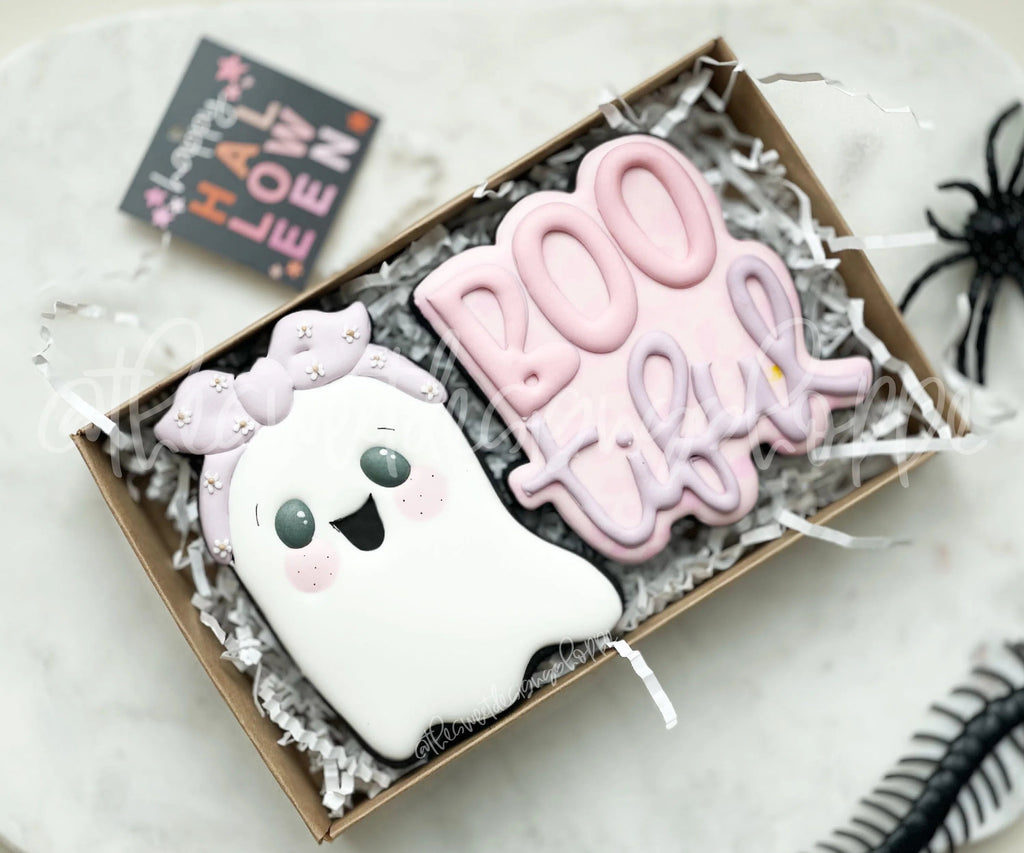 Cookie Cutters - Groovy Ghost with Headband - Cookie Cutter - Sweet Designs Shoppe - - ALL, Boo, Cookie Cutter, Ghost, halloween, Promocode