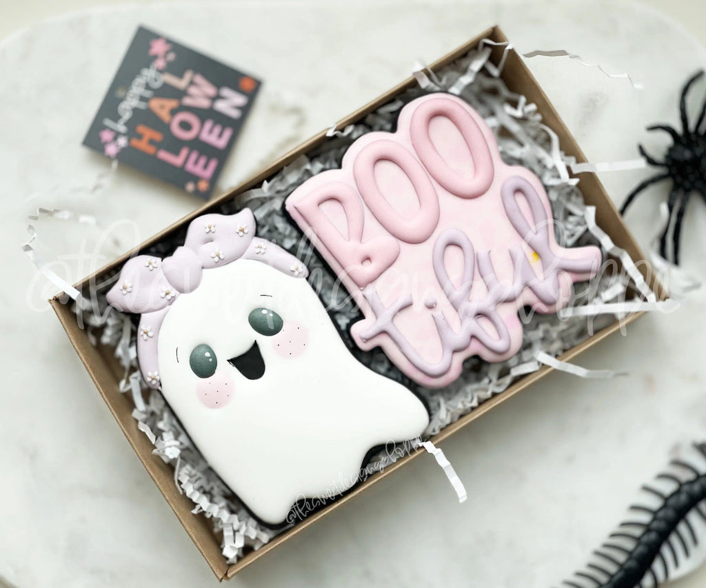 Cookie Cutters - Groovy Ghost with Headband - Cookie Cutter - The Sweet Designs Shoppe - - ALL, Boo, Cookie Cutter, Ghost, halloween, Promocode