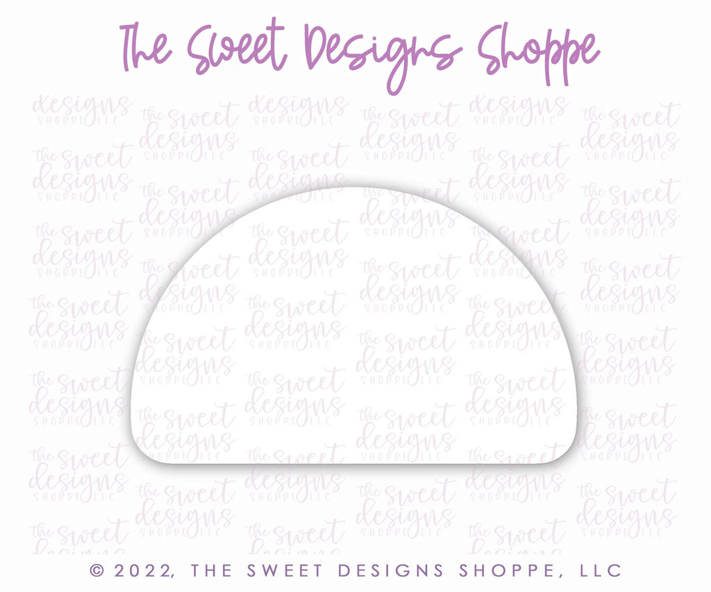Cookie Cutters - Groovy Half Circle Plaque - Cookie Cutter - Sweet Designs Shoppe - - ALL, Cookie Cutter, Easter, Easter / Spring, Flower, Flowers, Leaves and Flowers, MOM, Mom Plaque, mother, Mothers Day, Nature, Plaque, Plaques, PLAQUES HANDLETTERING, Promocode, Trees Leaves and Flowers, Woodlands Leaves and Flowers