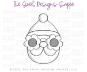 Cookie Cutters - Groovy Simple Santa Face - Cookie Cutter - The Sweet Designs Shoppe - TSDS - - ALL,Christmas,Christmas / Winter,Christmas Cookies,Cookie Cutter,groovy,home,Promocode,Santa,Santa Face,STL