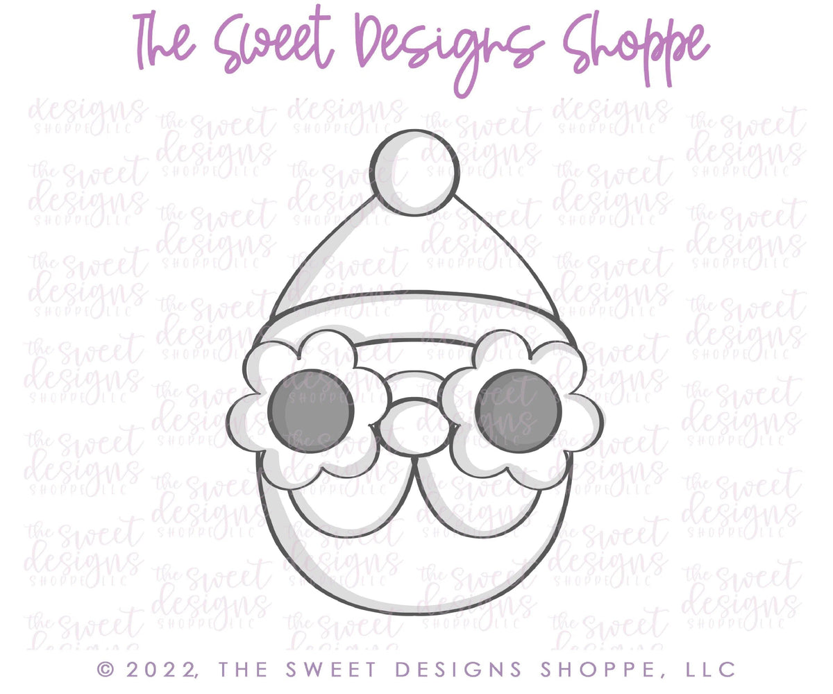 Cookie Cutters - Groovy Simple Santa Face - Cookie Cutter - The Sweet Designs Shoppe - TSDS - - ALL,Christmas,Christmas / Winter,Christmas Cookies,Cookie Cutter,groovy,home,Promocode,Santa,Santa Face,STL