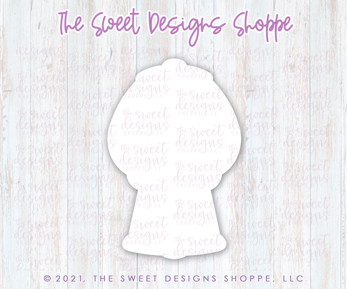 Cookie Cutters - Gumball Machine and Plaque Set - 2 Piece Set - Cookie Cutters - The Sweet Designs Shoppe - TSDS - - ALL,Cookie Cutter,Food,Food and Beverage,Food beverages,I CHEWS you Plaque,Mini Set,Mini Sets,Promocode,regular sets,set,sets,valentine,valentines