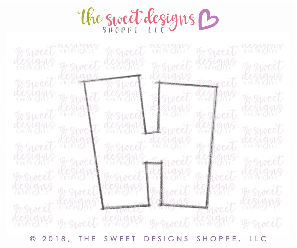 Cookie Cutters - H in HO-HO-HO - Cookie Cutter - Sweet Designs Shoppe - - 2018, ALL, Christmas, Christmas / Winter, Cookie Cutter, Customize, Plaque, Plaques, PLAQUES HANDLETTERING, Promocode, Word