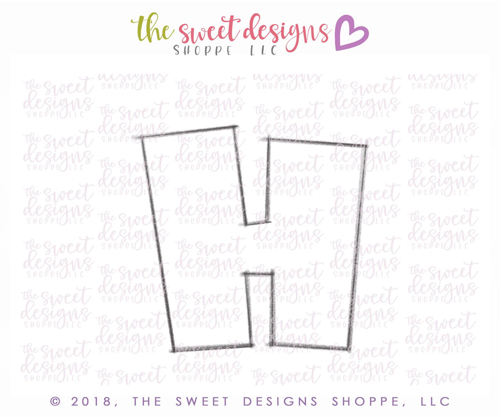 Cookie Cutters - H in HO-HO-HO - Cookie Cutter - The Sweet Designs Shoppe - - 2018, ALL, Christmas, Christmas / Winter, Cookie Cutter, Customize, Plaque, Plaques, PLAQUES HANDLETTERING, Promocode, Word