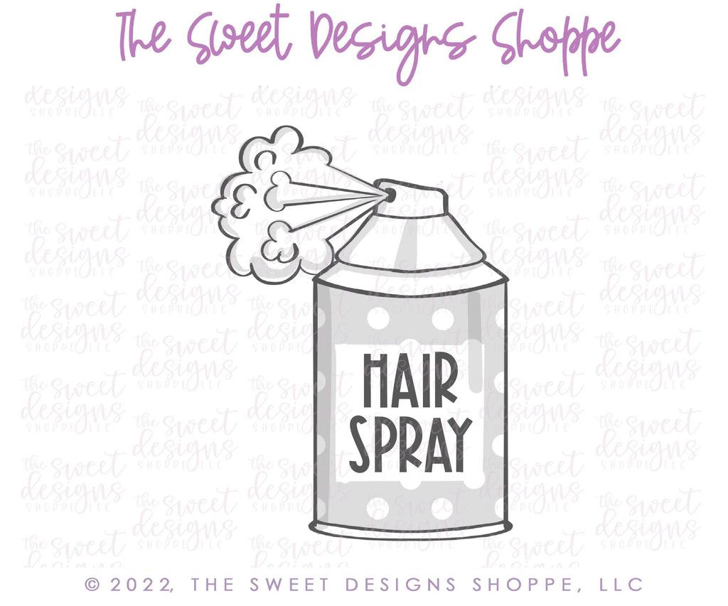 Cookie Cutters - Hair Spray - Cookie Cutter - The Sweet Designs Shoppe - - ALL, beauty, Cookie Cutter, dad, hair, hairspray, Promocode, shave, shaving cream