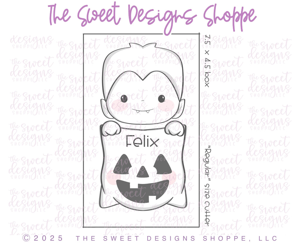 Cookie Cutters - Halloween Character Treat Bag Sets - Cookie Cutters Set - Set of 6 - Cookie Cutters - The Sweet Designs Shoppe - TSDS - - ALL,Cookie Cutter,dracula,Frankenstein,Frankestein,halloween,monster,mummy,Promocode,regular sets,set,STL,Witch