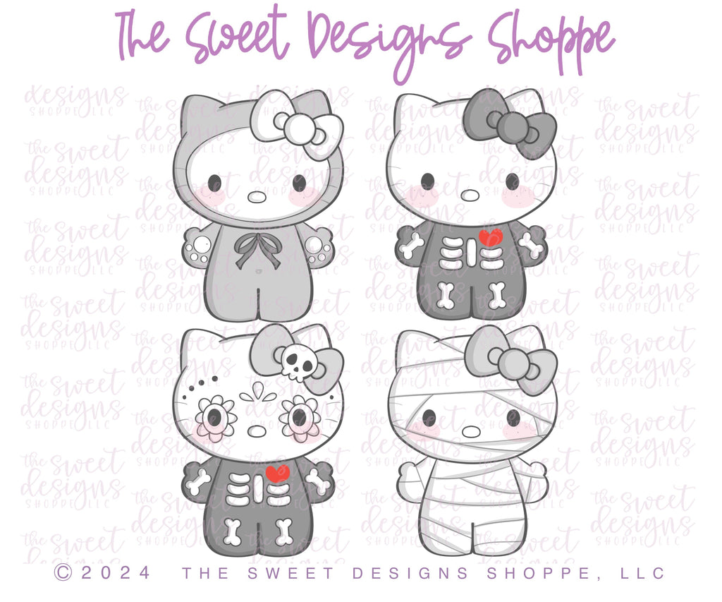 Cookie Cutters - Halloween Kitty - Cookie Cutter - The Sweet Designs Shoppe - - ALL, Cookie Cutter, halloween, hello kitty, Kitty, new, Promocode, STL