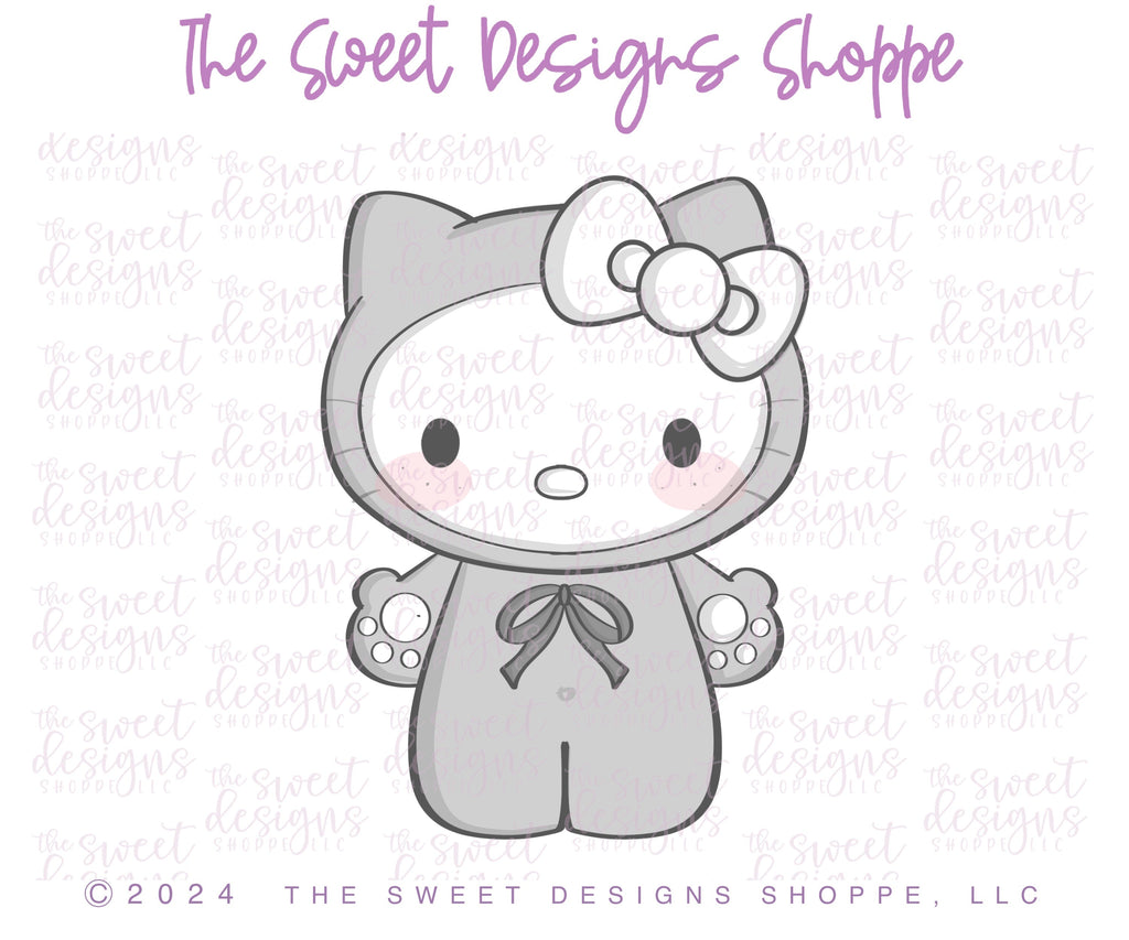 Cookie Cutters - Halloween Kitty - Cookie Cutter - The Sweet Designs Shoppe - - ALL, Cookie Cutter, halloween, hello kitty, Kitty, new, Promocode, STL