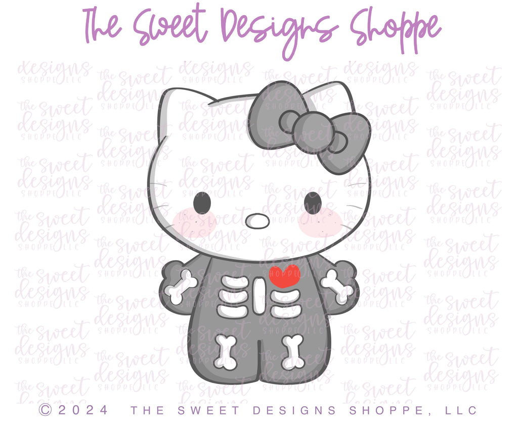 Cookie Cutters - Halloween Kitty - Cookie Cutter - The Sweet Designs Shoppe - - ALL, Cookie Cutter, halloween, hello kitty, Kitty, new, Promocode, STL