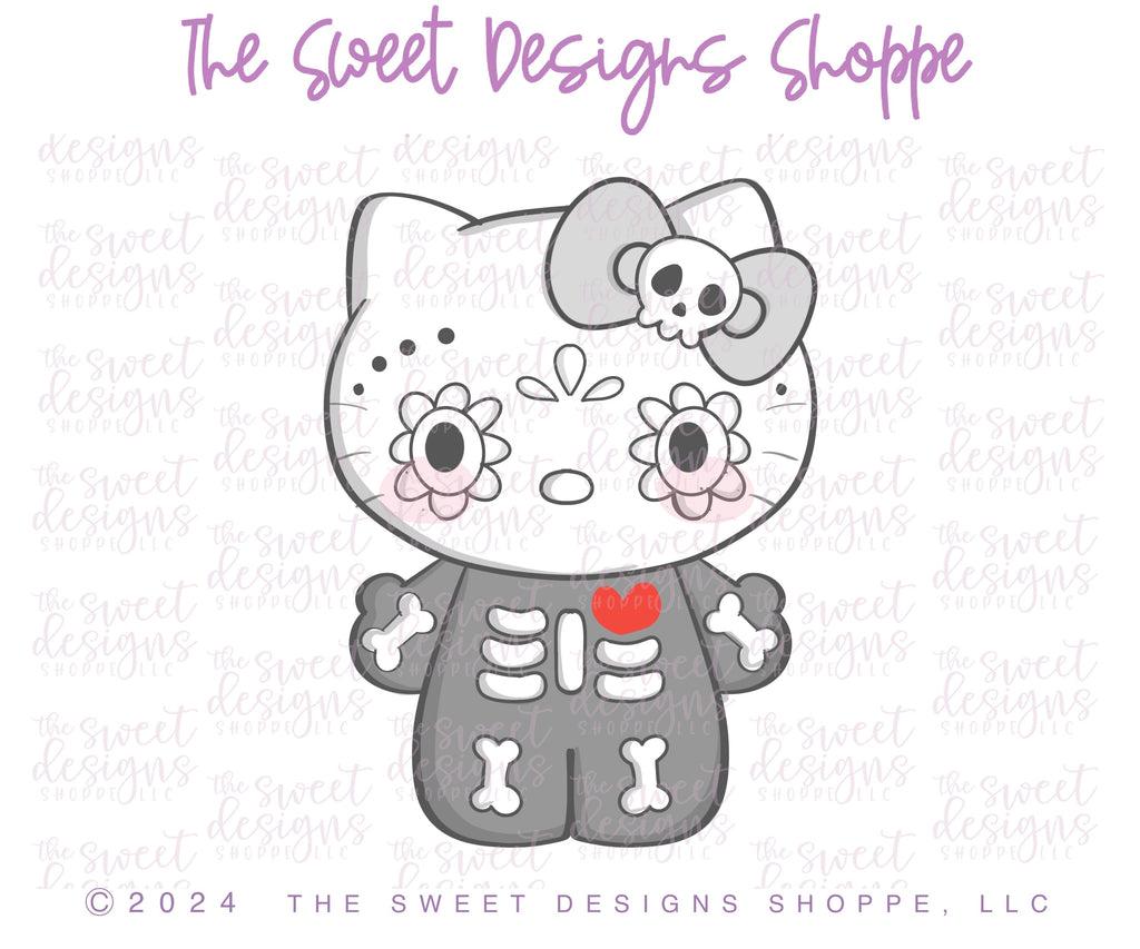 Cookie Cutters - Halloween Kitty - Cookie Cutter - The Sweet Designs Shoppe - - ALL, Cookie Cutter, halloween, hello kitty, Kitty, new, Promocode, STL