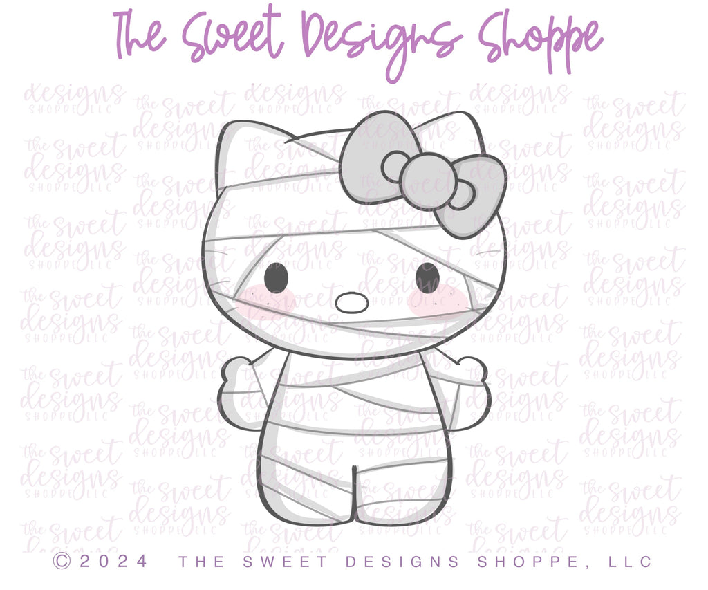 Cookie Cutters - Halloween Kitty - Cookie Cutter - The Sweet Designs Shoppe - - ALL, Cookie Cutter, halloween, hello kitty, Kitty, new, Promocode, STL