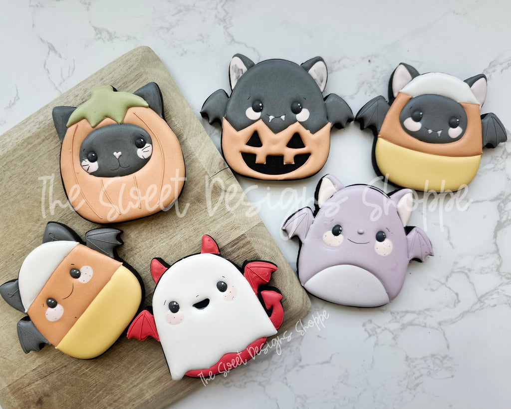 Cookie Cutters - Halloween Plush Cookie Cutters Set - Set of 3 - Cookie Cutters - The Sweet Designs Shoppe - TSDS - - ALL,Coffee,Cookie Cutter,halloween,Mini Sets,Promocode,regular sets,set,STL