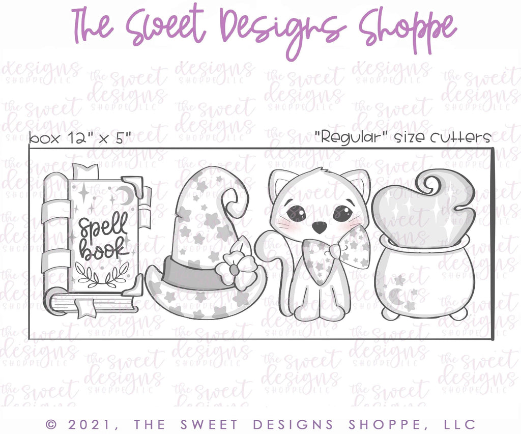 Cookie Cutters - Halloween Witch Set - Cookie Cutters - The Sweet Designs Shoppe - TSDS - - ALL,Cookie Cutter,halloween,Halloween set,Halloween Sets,Mini Sets,Promocode,regular sets,set