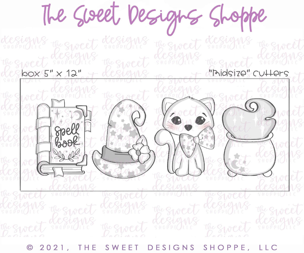 Cookie Cutters - Halloween Witch Set - Cookie Cutters - The Sweet Designs Shoppe - TSDS - - ALL,Cookie Cutter,halloween,Halloween set,Halloween Sets,Mini Sets,Promocode,regular sets,set