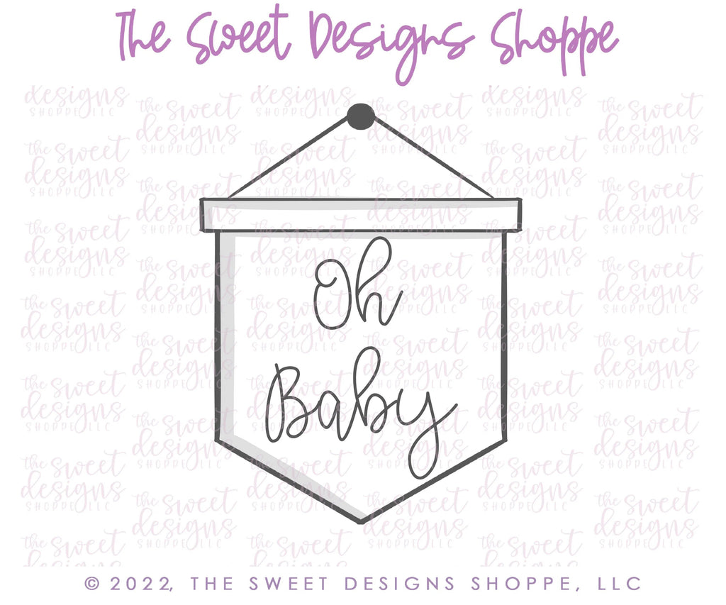 Cookie Cutters - Hanging Banner - Cookie Cutter - Sweet Designs Shoppe - - ALL, Baby, Baby / Kids, baby shower, baby toys, Bachelorette, Banner, Birthday, Bridal Shower, celebration, Cookie Cutter, Customize, Plaque, Plaques, PLAQUES HANDLETTERING, Promocode, Retro, Ribbon, Sign, Vintage, Wedding