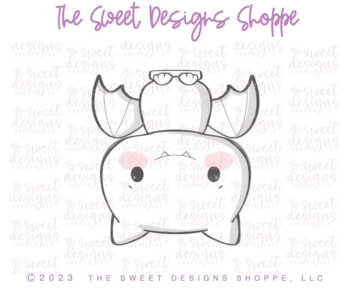 Cookie Cutters - Hanging Bat - Cookie Cutter - The Sweet Designs Shoppe - TSDS - - ALL,Animal,Animals,Bat,Cookie Cutter,Customize,Fall / Halloween,halloween,Promocode,STL