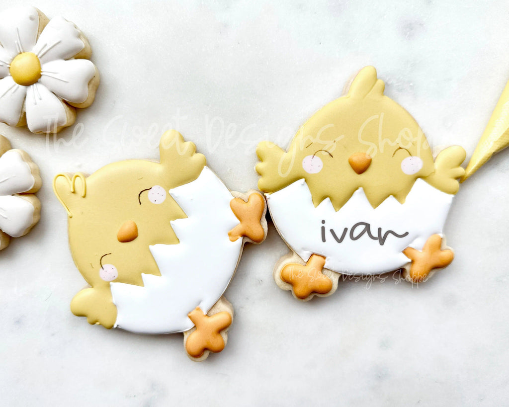 Cookie Cutters - Happy Chick Hatching - Cookie Cutter - The Sweet Designs Shoppe - - ALL, Animal, Chick, Cookie Cutter, Easter, Easter / Spring, Food, Food & Beverages, Promocode, Sweet, Sweets